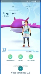 Conta de Pokémon GO