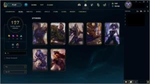 CONTA MESTRE 127 SKINS,TODOS CAMPEÕES criada na s3 - League of Legends LOL