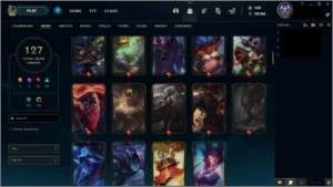 CONTA MESTRE 127 SKINS,TODOS CAMPEÕES criada na s3 - League of Legends LOL