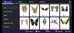 Conta Rica De Avakin Life Unisex Com Varios Itens Em Crowns