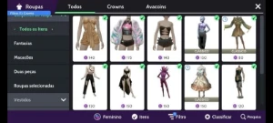 Conta Rica De Avakin Life Unisex Com Varios Itens Em Crowns