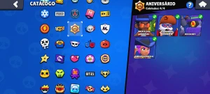 CONTA PREMIUM (117 SKINS/77 BRAWLERS/182 GEMAS/34.000 TROFÉU - Brawl Stars