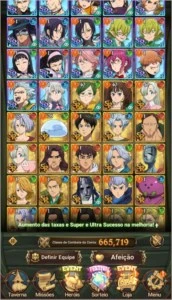 Conta seven deadly sins grand cross - Outros