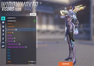 Conta overwatch com muitas skins e armas douradas - Blizzard
