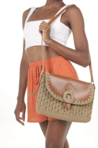 Bolsa Lillo Caqui - Artesanato e Personalizados