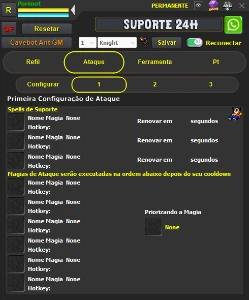 Macro Bot para RubinOT Completo (Vitalício & Anti-GM Alarm) - Tibia