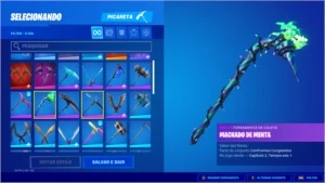 Conta Rara Fortnite Glow, minty e mais skins tryhard