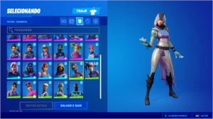 Conta Rara Fortnite Glow, minty e mais skins tryhard