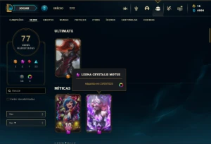 Prata 3 com 140 Champs e 77 Skins ( Nivel 410 ) - League of Legends LOL