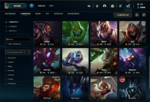 Prata 3 com 140 Champs e 77 Skins ( Nivel 410 ) - League of Legends LOL