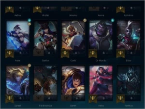 conta plat 3 lvl 40 55% de winrate - League of Legends LOL