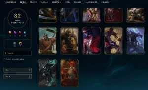 Conta Lol - Ouro Ii - Lvl 352 - +80 Skins - Garen Prestígio - League of Legends