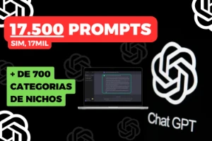 17.500 Prompts ChatGPT | GPT 3.5 | GPT 4 | + de 700 Categori - Outros