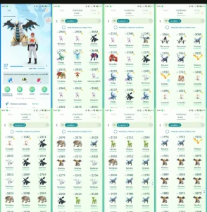 Pokémon go  | LVL 37 | 109 LENDÁRIOS + 26 shinies C036