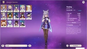 AR32 Keqing + Venti + 2 Armas 5* - Genshin Impact