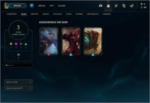 conta smurf , lv 25, 3 skins - League of Legends LOL
