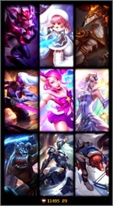 CONTA BRONZE III/41CHAMPS/9SKINS COM LUX ULTIMATE/10 ICONES - League of Legends LOL