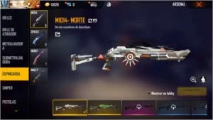CONTA FREE FIRE ANGELICAL VERMELHA