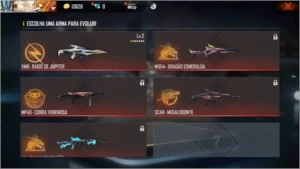 CONTA FREE FIRE ANGELICAL VERMELHA