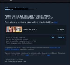 Conta Steam com GTA V, Dayz e mais 6 jogos
