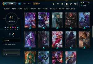 Diamante 4 com 130 Champs e 43 Skins ( MONO JG ) - League of Legends LOL