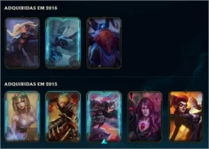 Conta LEAGUE OF LEGENDS - 167 skins - unranked LOL