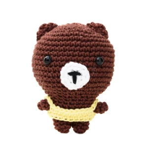 Urso Cabeçudo em Amigurumi - Artesanato e Personalizados