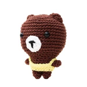 Urso Cabeçudo em Amigurumi - Artesanato e Personalizados