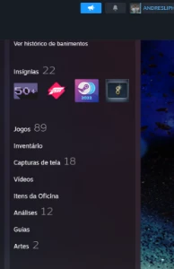 Conta Steam Com Diversos Jogos. - Outros