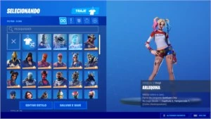 Conta fortnite PC s6 a s10 full, skins raras e Salve o Mundo