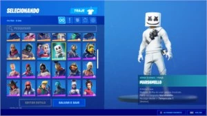 Conta fortnite PC s6 a s10 full, skins raras e Salve o Mundo
