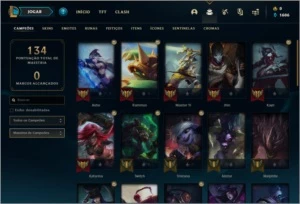 Conta prata 2 com 17 skins e 39 champs - League of Legends LOL