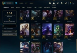 Conta prata 2 com 17 skins e 39 champs - League of Legends LOL