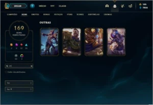 Conta prata 2 com 131 champs e 169 skins + 1 RARA - League of Legends LOL