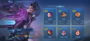 Conta main adc honra mitica - Mobile Legends
