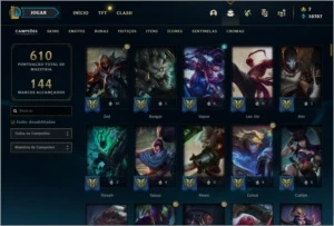 Conta LoL Plat 1 445 skins - League of Legends