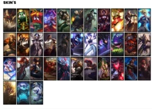 Conta Ouro 4 com 36 Skins e 58 Champs - League of Legends LOL