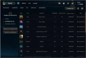 Conta Ouro 4 com 36 Skins e 58 Champs - League of Legends LOL