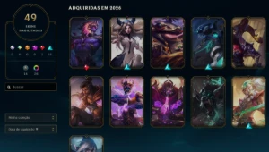 Conta LvL 99 - Diamante IV Veri- 49 Skins e 26 Chromas - League of Legends LOL
