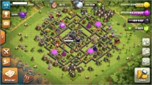 Vendo 01 Conta Clash of Clans CV 9 SEMI com 4K DE GEMAS