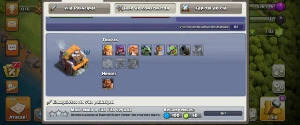 CV 11 em 50% full (3 heróis) | 4 contrutores | CC 5 (1 herói - Clash of Clans