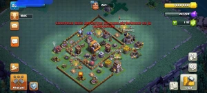 CV 11 em 50% full (3 heróis) | 4 contrutores | CC 5 (1 herói - Clash of Clans