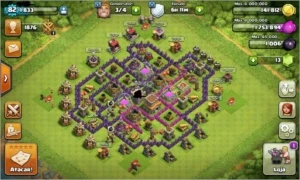 CV 8, CRISTAL 2, COM BASTANTE GEMAS - Clash of Clans