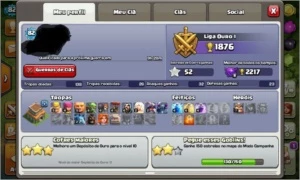 CV 8, CRISTAL 2, COM BASTANTE GEMAS - Clash of Clans