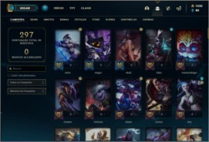 Conta Prata 2 COM 1500RP - League of Legends LOL