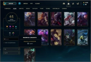 Conta Prata 2 COM 1500RP - League of Legends LOL