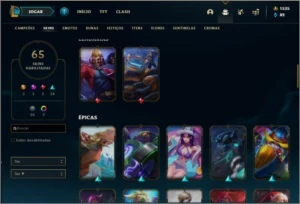 Conta Prata 2 COM 1500RP - League of Legends LOL