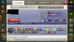 Conta Clash of clans cv 9