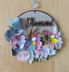 Pingente Regue com Amor e a vida Florescerá - Artesanato e Personalizados