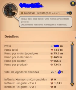 ALBION NA Main Axe/Healer 550M Fama 456MPVE 73mPVP Coleta T8